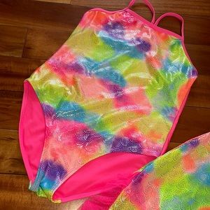 NWOT Wonder Nation Girls Swimsuit and skirt cover-up Size 14/16